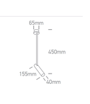 Mizar Long LED 12W, 1020lm, 3000K, IP20, 36°, alb