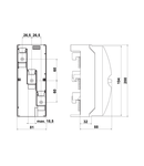 Modul conexiune 35-120mm²/lamelar 6x15,5x0,8 /10x15,5x0,8