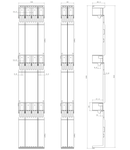 Modul de protecţie la atingere, 100mm, pt. sistem de 185mm