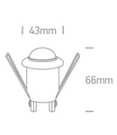 Motion sensor, 200W LED, 230V, IP20, 360°, max. 6m, alb