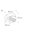 Motion sensor, 400W LED, 230V, IP44, 180°, max. 12m, alb