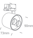 Motril M 12W 960lm 3000K 40° Ra90 230V IP20 alb