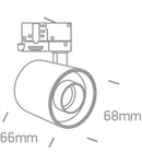 Motril S 6W 480lm 3000K 40° Ra90 230V IP20 alb