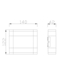 Naos LED Flex Up/Dowm 8,5W 550lm 3000K ECG IP54 antracit