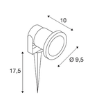 NAUTILUS SPIKE, GU10, cu 1, 5m cablu şi ştecher