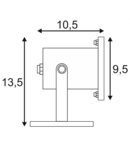 NAUTILUS, de exterior proiector, QPAR51, Inox, max. 35W