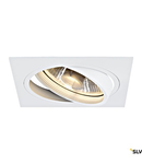 NEW TRIA I ES111 downlight, pătrat, mat alb