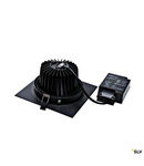 NEW TRIA LED DL patrat Set 25W2700K, 30°, negru mat