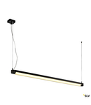 OPEN GRILL LED, single twist pendant, 1200mm, black