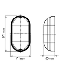 OVALIS LED 5W 3000K 500lm, opal IP65 opal, alb