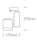 Owen-I-R/A2 75W G53 AR111, 230V, IP20, gri