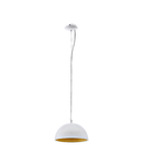 Panderas Pendant luminaire Ø300 60W white/gold IP20