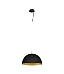 Panderas Pendant luminaire Ø400 60W black/gold IP20