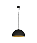 Panderas Pendant luminaire Ø500 60W black/gold IP20