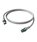 Patchcablu Cat.6a push pull ecranat RJ45 gri ,LS0H,7,5m