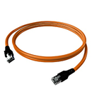 Patchcablu Cat6a SolidCon ecranat AWG23 portocaliu 10GB 10m