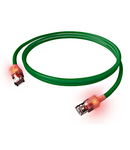 Patchcablu LED ISDN, Cat.3, 2-perechi (36/45),UTP, verde, 2m