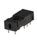 PCB-socket for PCB-relays for 5.0mm pinning