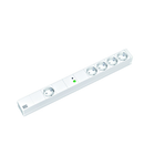 PDU19'' 1+4xSchuko, 2 m fisa Schuko, AL,prot., Master&slave