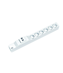 PDU19'' 6xSchuko,2m fisa Schuko sir clema, AL, intr. Prot.