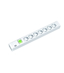 PDU19'' 7xSchuko Alb, intr., 2 m fisa Schuko, AL