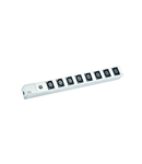 PDU19'' 8xC13, 2 m fisa C14, AL, protectie fuzibil 10A