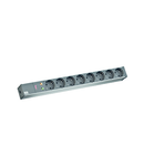 PDU19'' 8xSchuko, 2 m fisa Schuko, AL- Negru,prot.