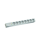 PDU19'' 8xSchuko, 2 m fisa Schuko, AL,prot.