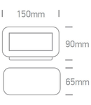 Pella LED, 4x3W, 3000K, IP54, gri