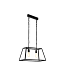 Pendant luminaire "Calanna" 2x60W black IP20