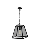 Pendant luminaire "Calanna" 60W black IP20