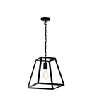 Pendant luminaire "Calanna" 60W black IP20