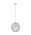 Pendant luminaire "Cossano Pro" 60W white glossy IP20