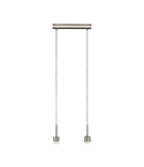 Pendant luminaire "Pasteri Pro" 2 x 60W nickel-matt