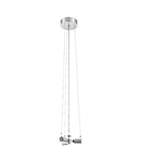 Pendant luminaire "Pasteri Pro" 3x60W nickel-matt IP20