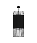 Pendant luminaire "Shilton" E27 60W black