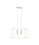 Pendant luminaire "Taunton" 2x60W white IP20