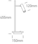 Peristeria TL LED 3W + 6W 510lm 3000K Ra80 230V IP20 black