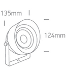 Pila L 14W 800lm 3000K Ra80 230V IP65 antracit