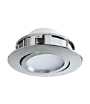 Pineda round / dimmable 6W 3000K chrome