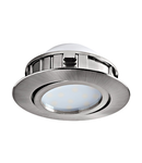 Pineda round / dimmable 6W 3000K nickel-matt