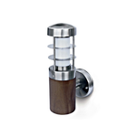 Pino-I-WL-R 15W E27, 100-240V, IP44, Teak + inox