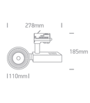 Piros-I-R/A2 LED 34W 3000K 3350lm, IP20, alb