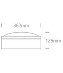 Plafonieră Teito2, E27, 3x20W, IP54, gri