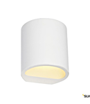 PLASTRA wall lamp, GL 104 ROUND, white plaster, G9, max. 42W