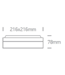 Plaza-Q LED 20W, E27, 100-240V, IP54, alu,antracit