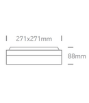 Plaza-Q2 LED, 2x20W, E27, 100-240V, IP54, alu,antracit