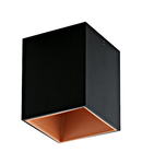 Polasso square 3,3W 3000K black copperIP20