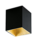 Polasso square 3,3W 3000K black gold IP20