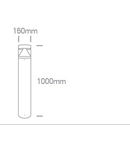 Polis LED, 20W,3000K,1600lm,Ra 80,230W,IP65,anthracite